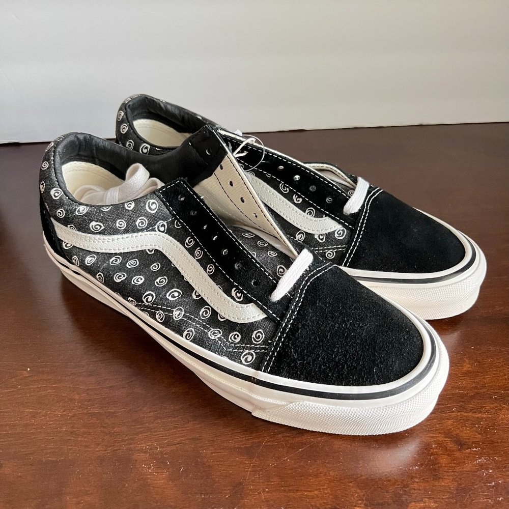 Vans Valut Og Old Skool LX Sneaker Og Swirl/Black Mens 9.5,Womens 11